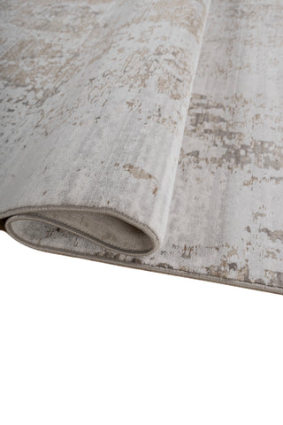 Soft Abstract Rug 5X7'6 Ft | White Silver Gray Carpet For Living Room, Bedroom, Dining Room