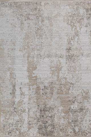 Soft Abstract Rug 5X7'6 Ft | White Silver Gray Carpet For Living Room, Bedroom, Dining Room