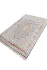 Tarevon Ivory Terracotta Polypropylene Rug