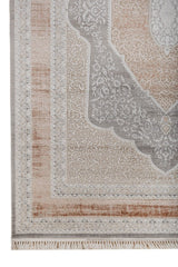 Tarevon Ivory Terracotta Polypropylene Rug