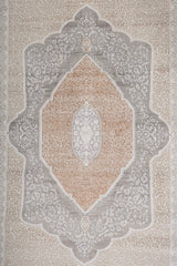 Tarevon Ivory Terracotta Polypropylene Rug