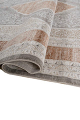 Tarevon Ivory Terracotta Polypropylene Rug