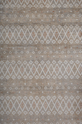 Soft Abstract Rug 5X7'6 Ft | White Linen Carpet For Living Room, Bedroom, Dining Room