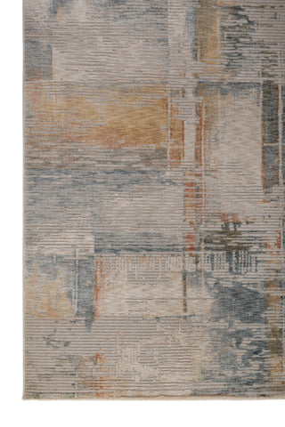 Soft Abstract Rug | Ocean Blue Bright Yellow