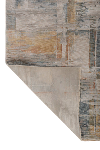 Soft Abstract Rug | Ocean Blue Bright Yellow