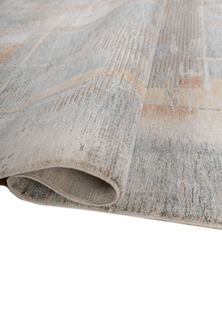 Soft Abstract Rug | Ocean Blue Bright Yellow