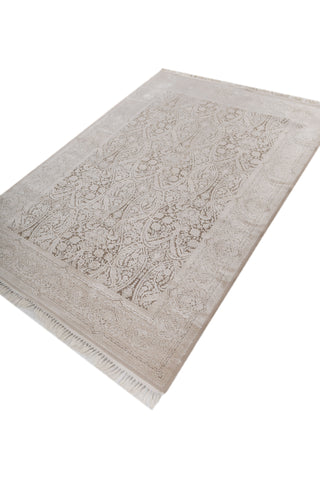 Soft Oriental Rug 5X7'6 Ft | Linen Gray Carpet For Living Room, Bedroom, Dining Room