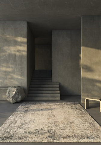 Kavion Warm Gray Polypropylene Rug