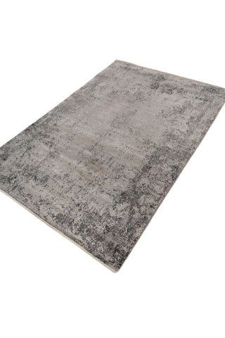 Soft Abstract Rug 5X7'6 Ft | Glacier Gray Marigold Carpet For Living Room, Bedroom, Dining Room