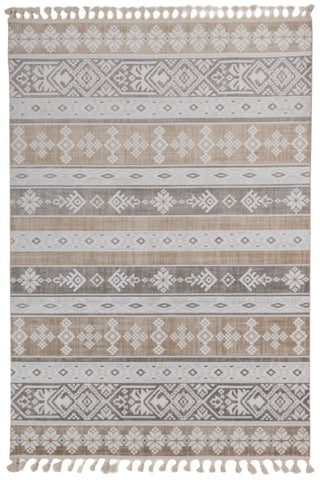 Tareli Ivory Beige Polypropylene Rug