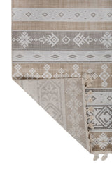 Tareli Ivory Beige Polypropylene Rug
