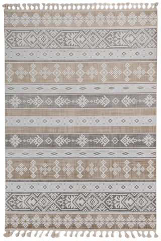 Soft Abstract Rug 5X7'6 Ft | White Winter White Carpet For Living Room, Bedroom, Dining Room