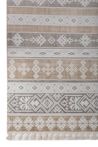 Soft Abstract Rug 5X7'6 Ft | White Winter White Carpet For Living Room, Bedroom, Dining Room