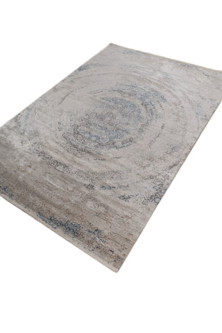 Orlune Ivory Blue Polypropylene Rug