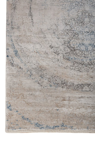 Orlune Ivory Blue Polypropylene Rug