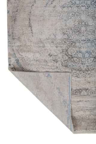 Orlune Ivory Blue Polypropylene Rug