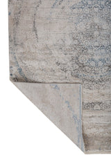 Orlune Ivory Blue Polypropylene Rug