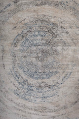 Orlune Ivory Blue Polypropylene Rug