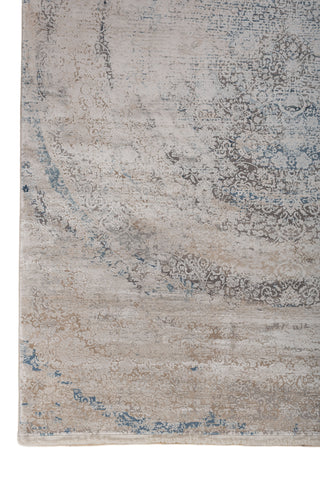 Soft Abstract Rug | White Inky Sea Carpet