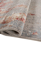 Ravion Crimson Blue Polypropylene Rug