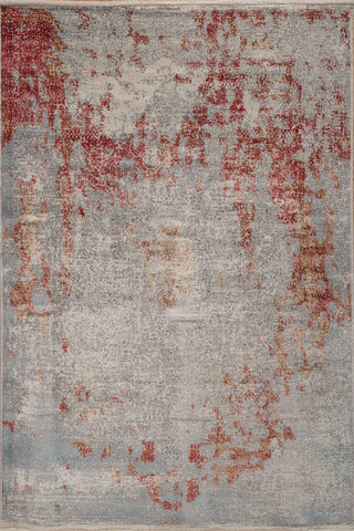 Soft Abstract Rug 5X7'6 Ft | Ensign Blue Ribbon Red Carpet For Living Room, Bedroom, Dining Room