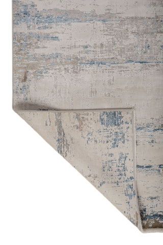 Soft Abstract Rug 5X7'6 Ft | Ensign Blue Silver Mink Carpet For Living Room, Bedroom, Dining Room