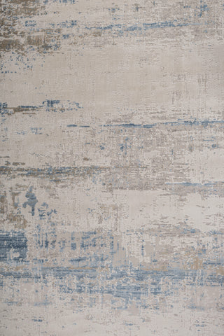 Soft Abstract Rug 5X7'6 Ft | Ensign Blue Silver Mink Carpet For Living Room, Bedroom, Dining Room