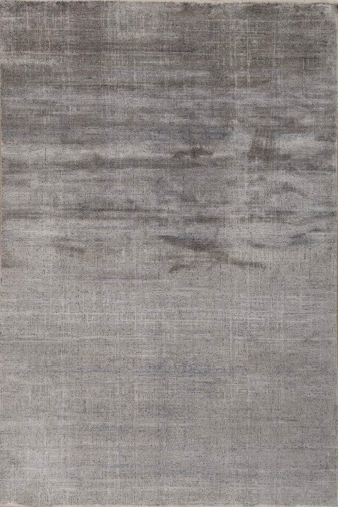 Steel Gray Abstract Rug Theryn Steel Gray Polypropylene Rug – Asterlane