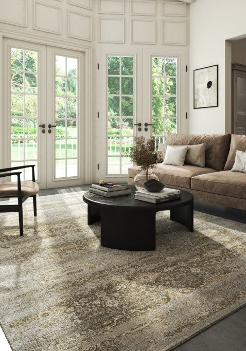 Merion Olive Gray Polypropylene Rug