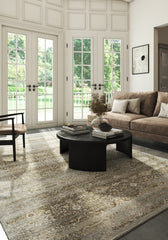Merion Olive Gray Polypropylene Rug