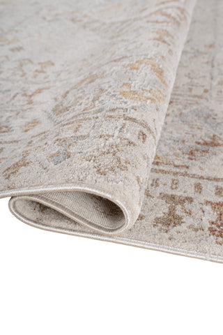 Soft Oriental Rug 5'6X7'6 Ft | White Saffron Carpet For Living Room, Bedroom, Dining Room