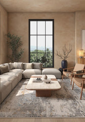 Zylaris Slate Blue Polypropylene Rug