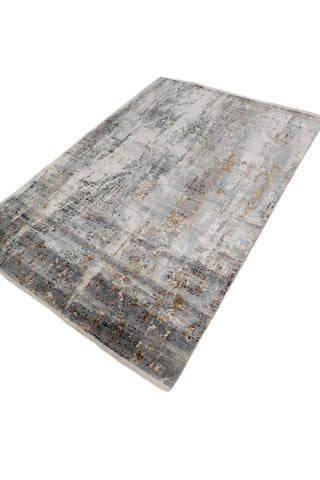 Soft Abstract Rug 5X7'6 Ft | Forever Blue Marigold Carpet For Living Room, Bedroom, Dining Room