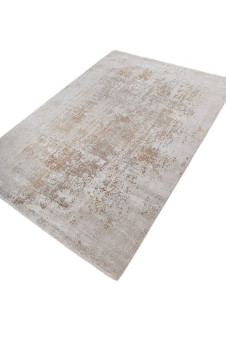 Soft Abstract Rug 5X7'6 Ft | White Marigold Carpet For Living Room, Bedroom, Dining Room