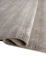 Soft Abstract Rug 5X7'6 Ft | Silver Mink White Carpet For Living Room, Bedroom, Dining Room