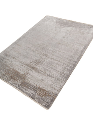 Soft Abstract Rug 5X7'6 Ft | Silver Mink White Carpet For Living Room, Bedroom, Dining Room