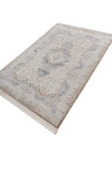 Veloria Ivory Blue Polypropylene Rug