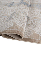 Veloria Ivory Blue Polypropylene Rug