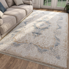 Asterlane Dark Ivory & White Rug