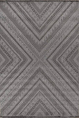 Xyvron Steel Gray Polypropylene Rug