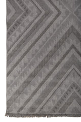 Xyvron Steel Gray Polypropylene Rug