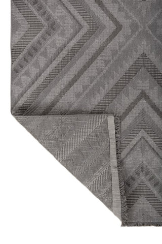Xyvron Steel Gray Polypropylene Rug