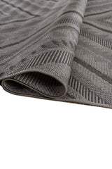 Xyvron Steel Gray Polypropylene Rug