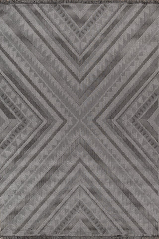 Soft Abstract Rug 5X7'6 Ft | Cyan Blue Steel Gray Carpet For Living Room, Bedroom, Dining Room