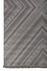 Asterlane Cyan Blue & Steel Gray Rug