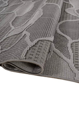 Vaylix Taupe Gray Polypropylene Rug