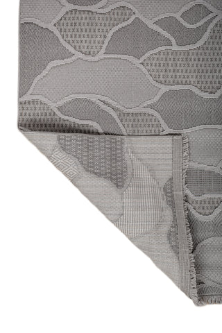 Soft Abstract Rug 5X7'6 Ft | Cyan Blue Steel Gray Carpet For Living Room, Bedroom, Dining Room