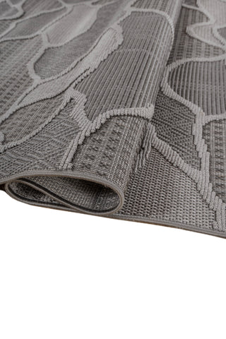 Soft Abstract Rug 5X7'6 Ft | Cyan Blue Steel Gray Carpet For Living Room, Bedroom, Dining Room