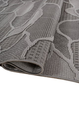 Asterlane Cyan Blue & Steel Gray Rug