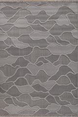 Asterlane Cyan Blue & Steel Gray Rug